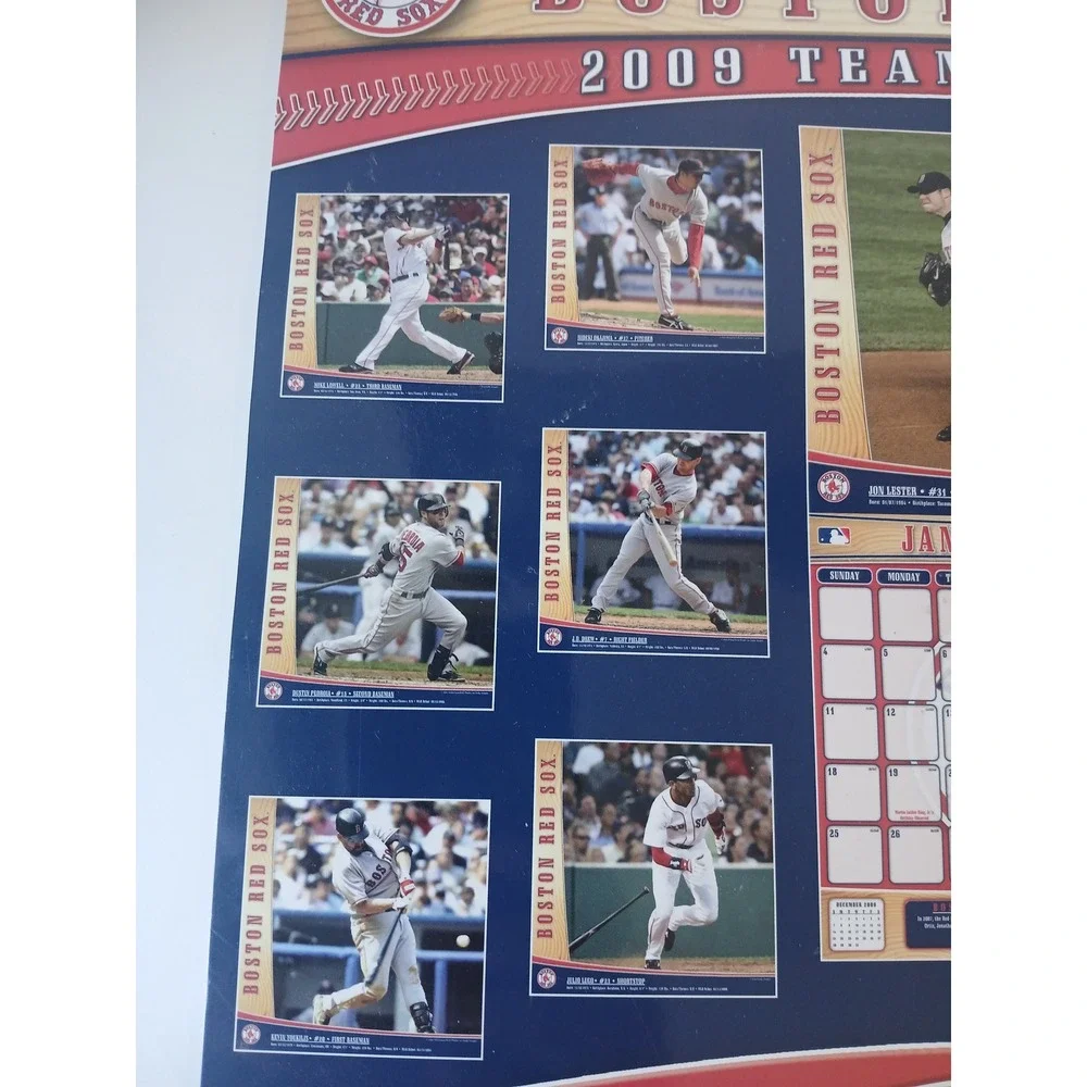 Boston Red Sox 2009 Team Calendar Turner Licensing MLB Baseball Memorabilia